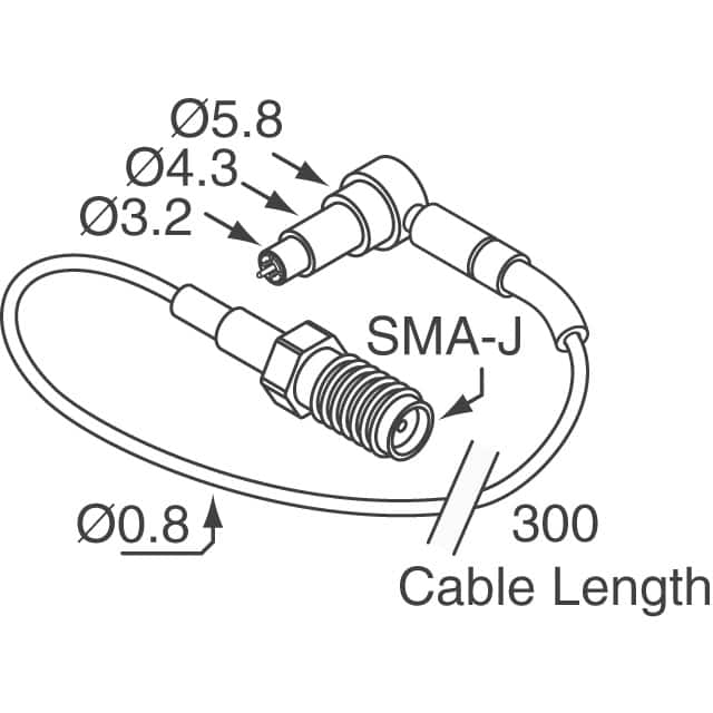 MXHS83QE3000 Murata Electronics  Coaxial Connector (RF) Accessories